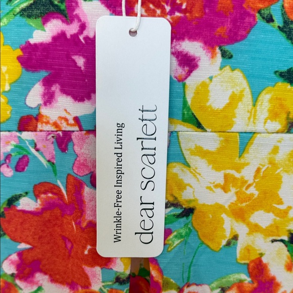 Dear Scarlett Boutique Vibrant Watercolor Floral Tunic Sleeveless Tank Top - Picture 5 of 5